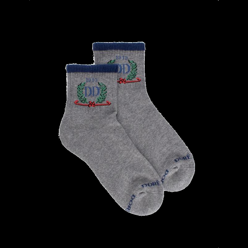 Doré Doré Socquettes En Coton éponge Sport DD 1819 Pour Femmes - Gris Rocheux