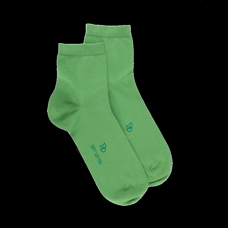 doré doré Socquettes en coton uni pour hommes - Avocat