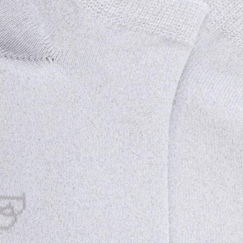 Doré Doré Socquettes Enfant En Coton Avec Effet Brillant - Blanc