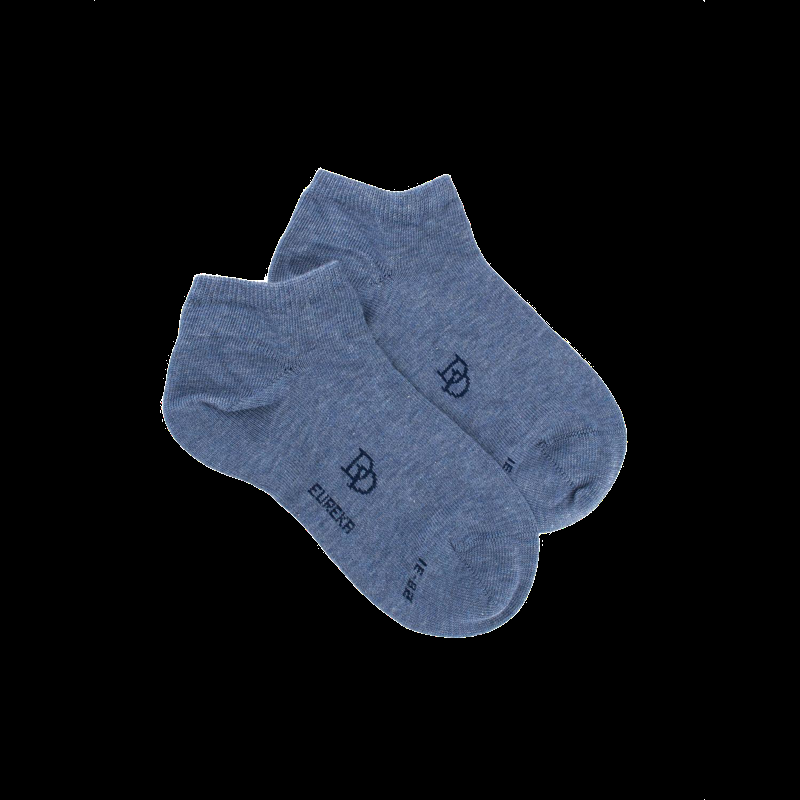 Doré Doré Socquettes Enfant En Coton égyptien - Bleu Jean Clair