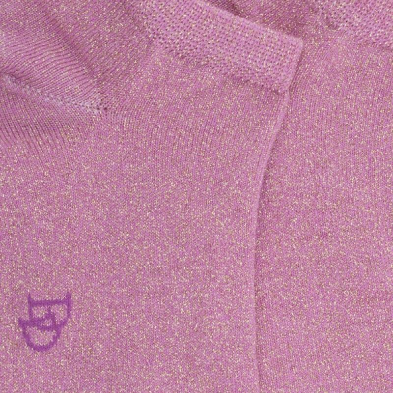 Doré Doré Socquettes Enfant En Coton Et Effet Brillant Lurex - Rose