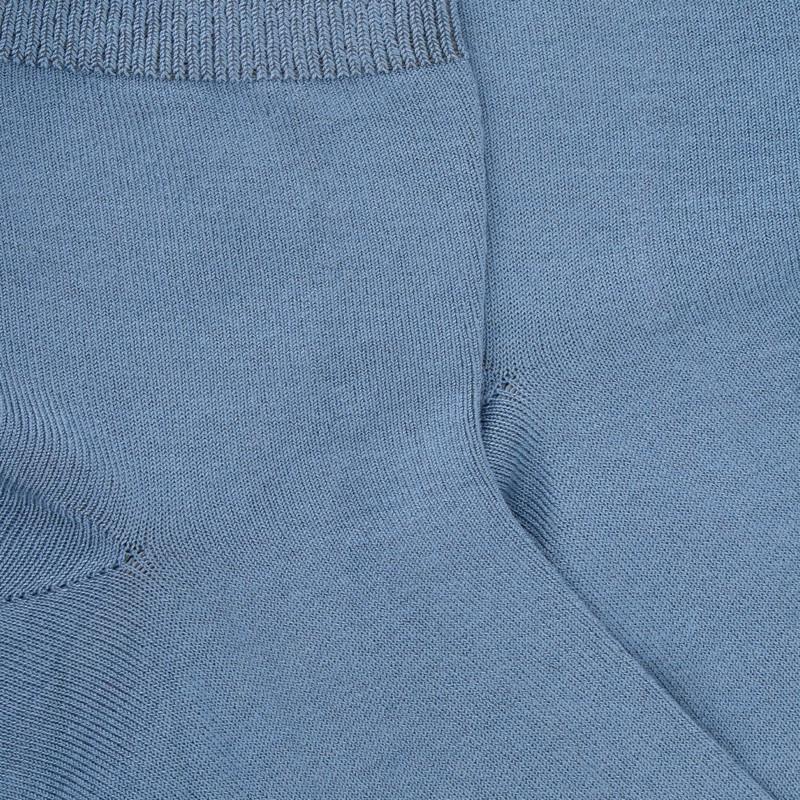 Doré Doré Socquettes Enfant En Coton Uni - Bleu Antarctique