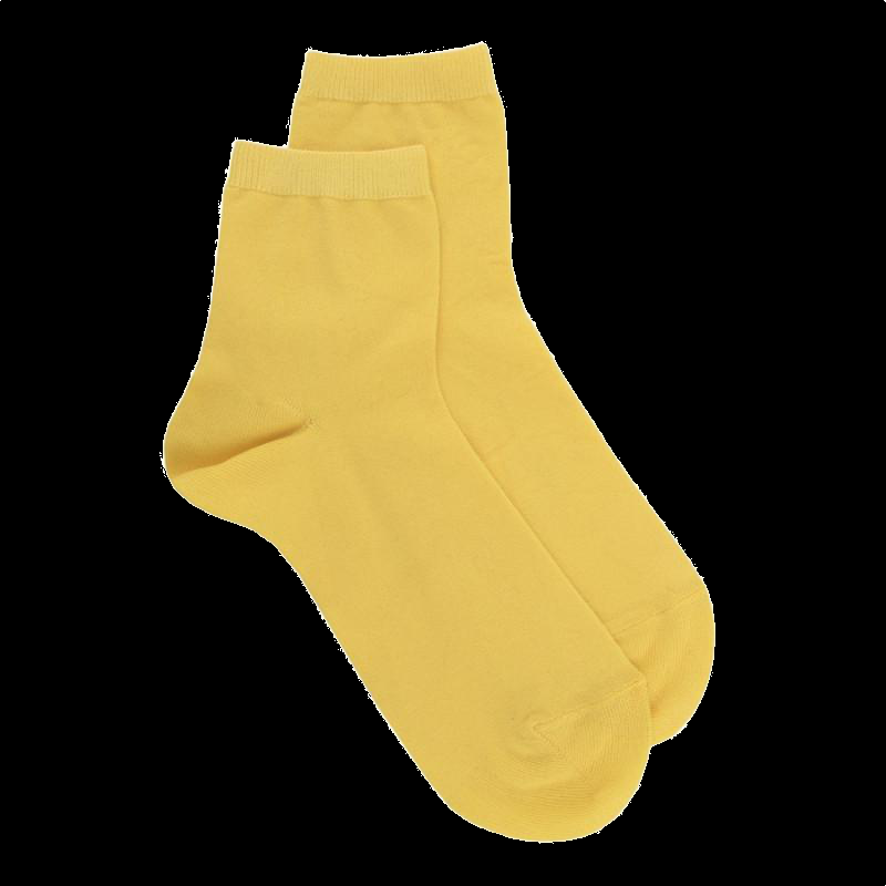 Doré Doré Socquettes Enfant Light En Fil D'Ecosse Et Polyamide - Jaune