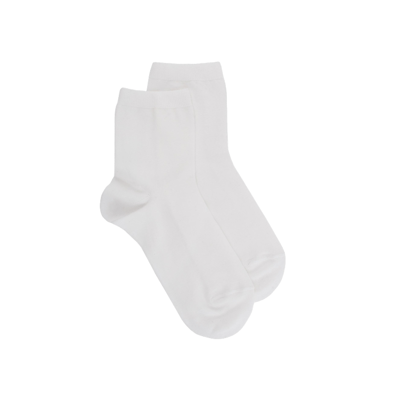 Doré Doré Socquettes Enfant Light En Fil D'Ecosse Et Polyamide - Blanc