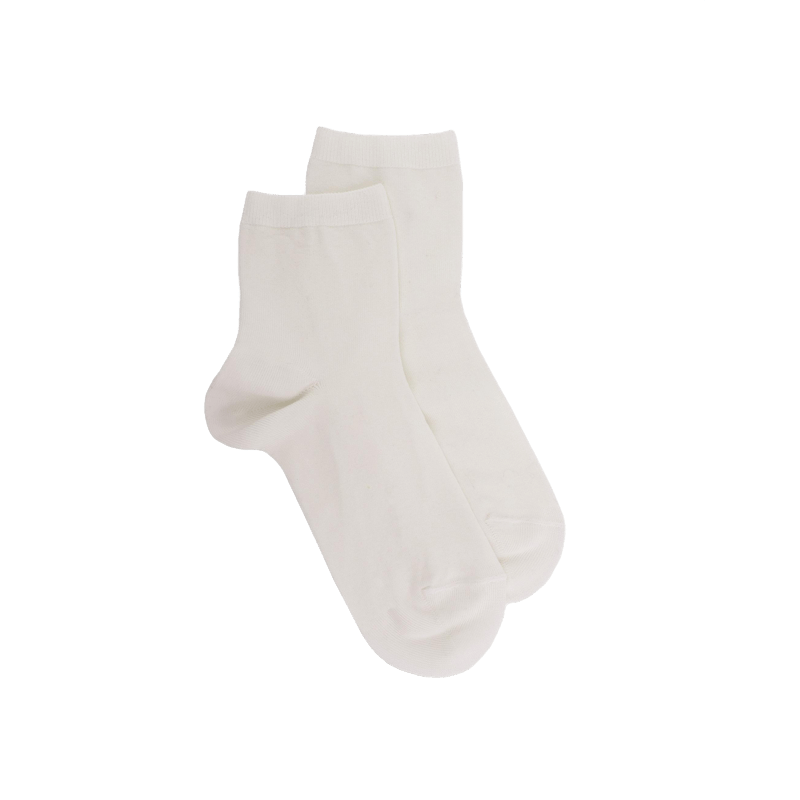 Doré Doré Socquettes Enfant Light En Fil D'Ecosse Et Polyamide - Blanc Crème