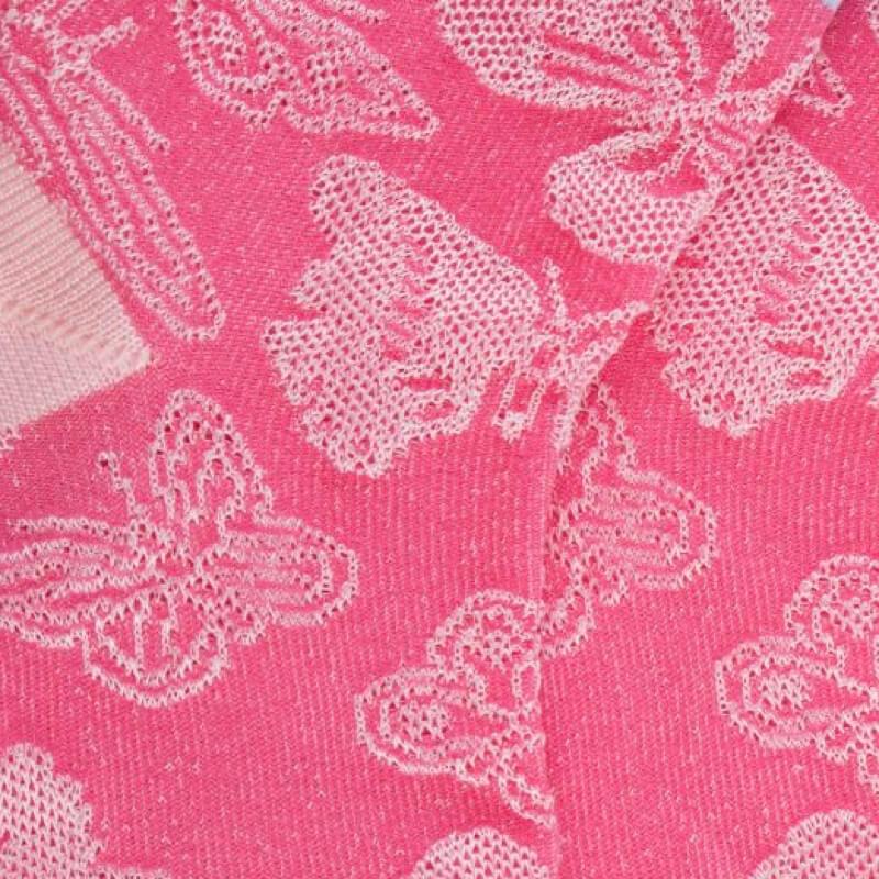Doré Doré Socquettes Fantaisie Avec Motifs Papillon - Rose Et Bleu