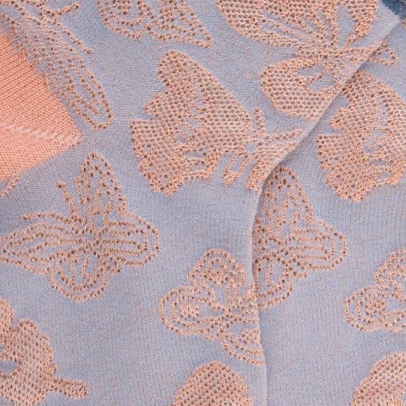 Doré Doré Socquettes Fantaisie Avec Motifs Papillon - Rose Poudré Et Bleu