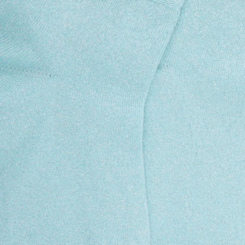 Doré Doré Socquettes Femme En Coton Avec Effet Brillant - Bleu Fjord