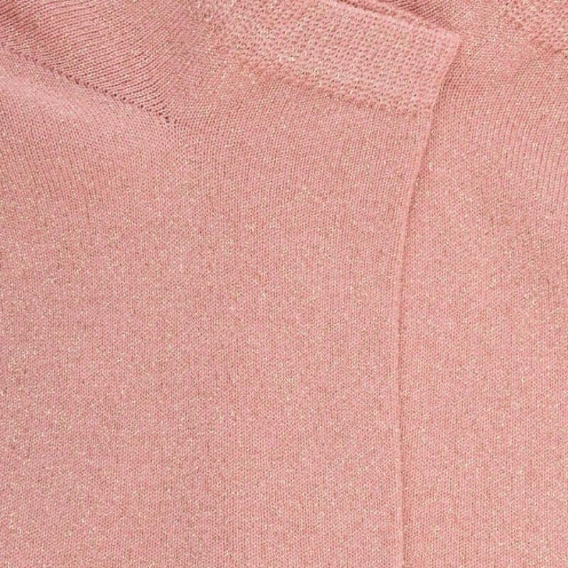 Doré Doré Socquettes Femme En Coton Avec Effet Brillant - Rose Praline