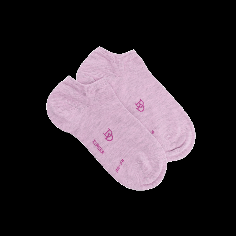 doré doré Socquettes femme en coton égyptien - Violet Corolle