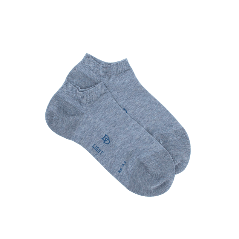 Doré Doré Socquettes Femme En Fil D'Écosse - Bleu Glacier