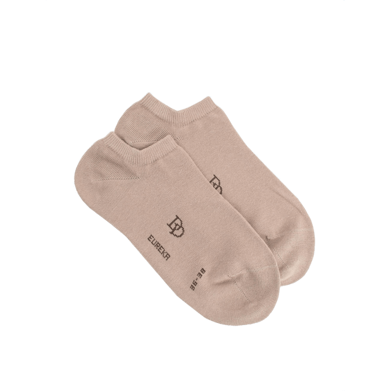 doré doré Socquettes femme Eureka en coton égyptien - Beige corde