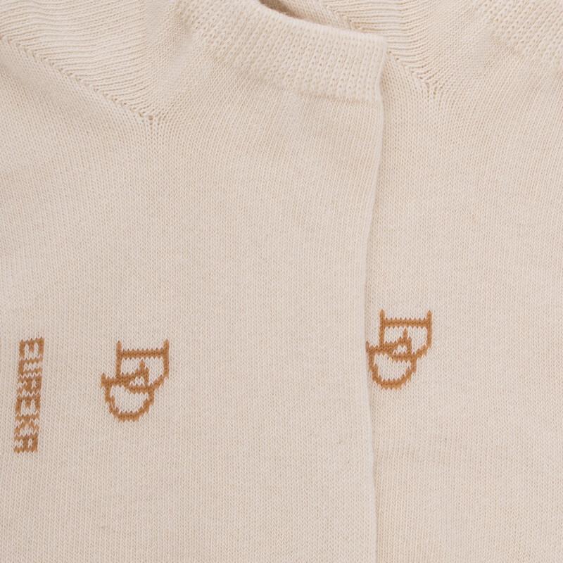 Doré Doré Socquettes Femme Eureka En Coton égyptien - Blanc Naturel