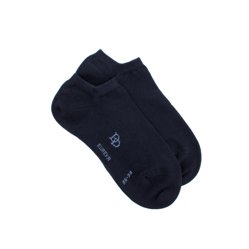 doré doré Socquettes femme Eureka en coton égyptien - Bleu marine foncé