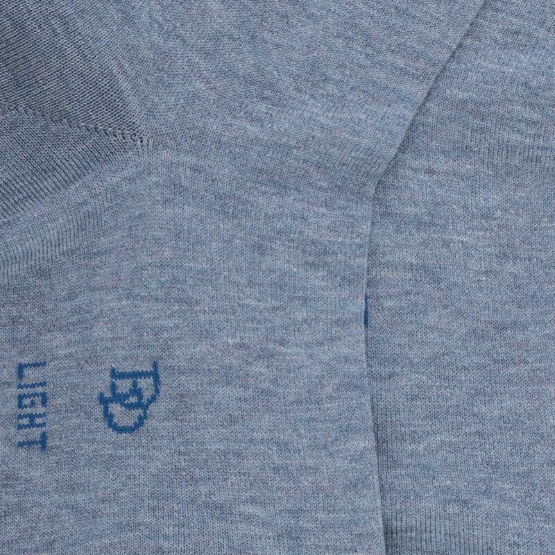 Doré Doré Socquettes Femme Fines En Fil D'Écosse - Bleu Glacier