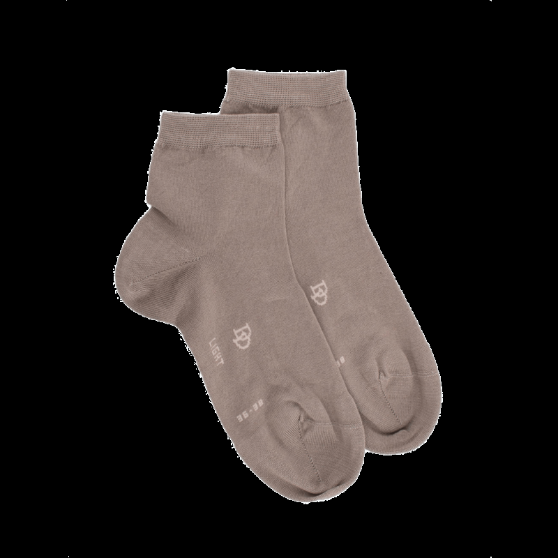 doré doré Socquettes femme fines en fil d'Écosse - Gris