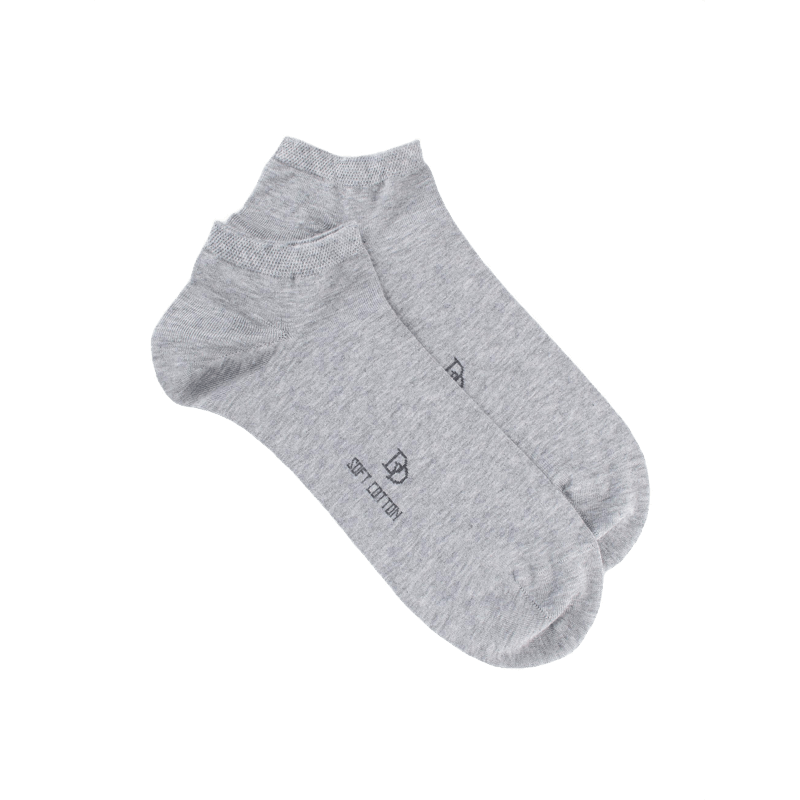 doré doré Socquettes homme en coton doux - Gris clair