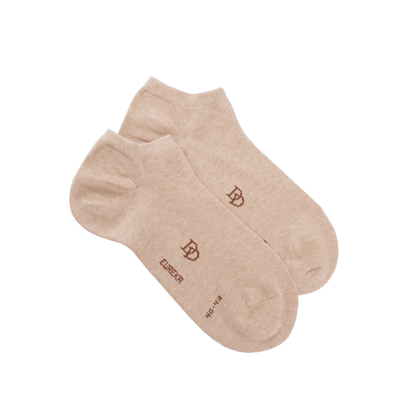 doré doré Socquettes homme en coton égyptien - Beige Sable