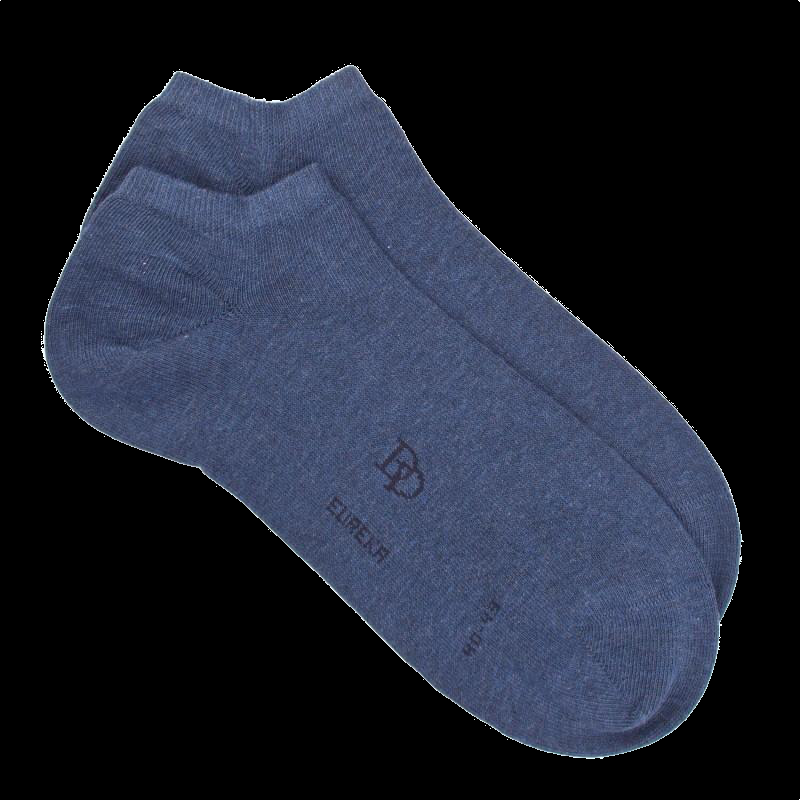 doré doré Socquettes homme en coton égyptien - Bleu jean