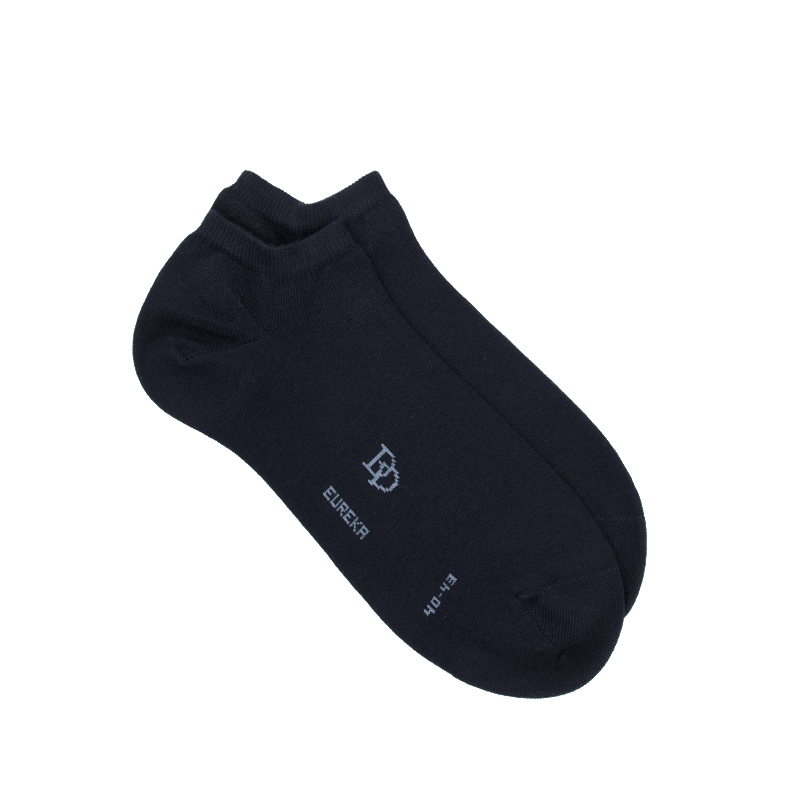 doré doré Socquettes homme en coton égyptien - Bleu marine foncé