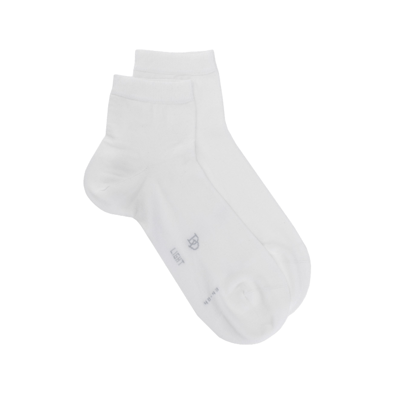 doré doré Socquettes homme Light en fil d'écosse - Blanc