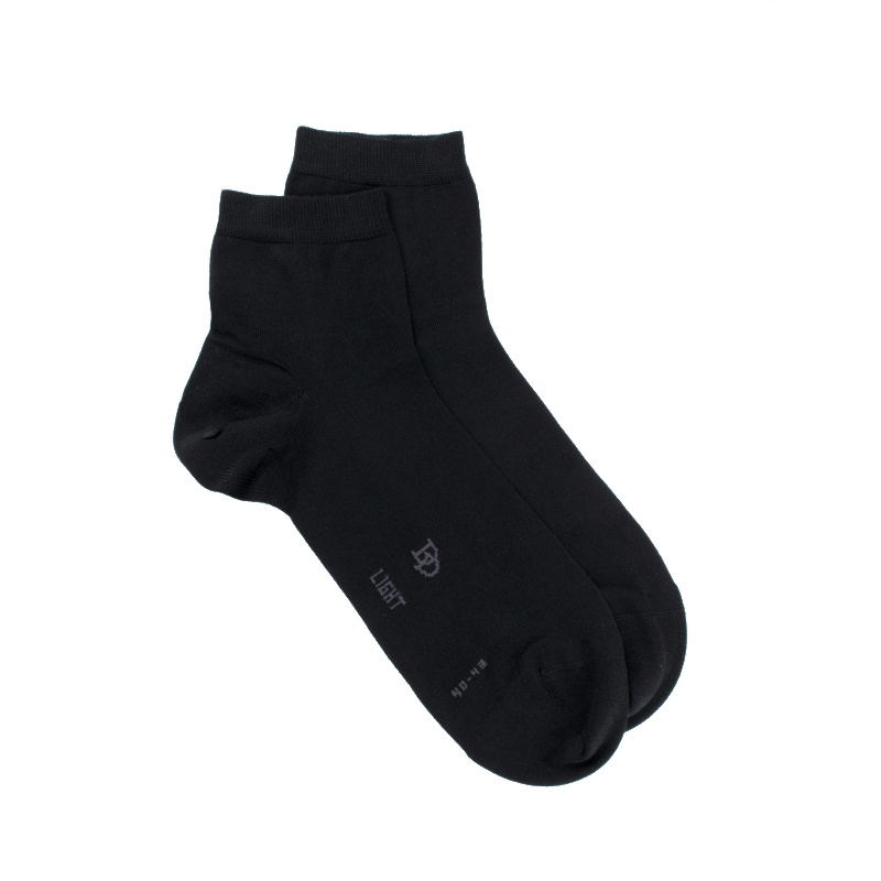 doré doré Socquettes homme Light en fil d'écosse - Noir