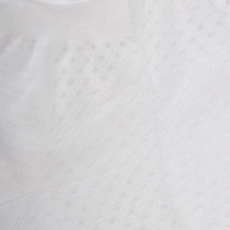 Doré Doré Socquettes Pour Femmes En Fil D'Ecosse Avec Transparents - Blanc