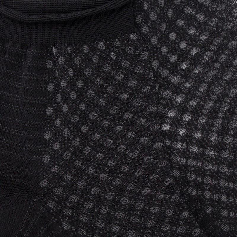 Doré Doré Socquettes Pour Femmes En Fil D'Ecosse Avec Transparents - Noir