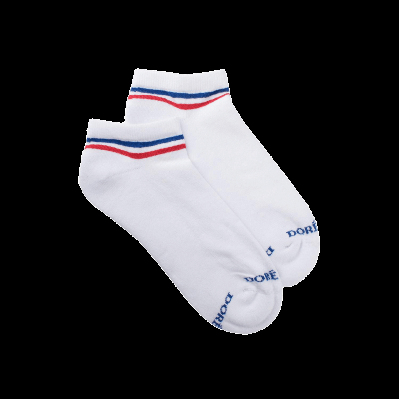 Doré Doré Socquettes Sportifs En Coton éponge Pour Hommes - Blanc
