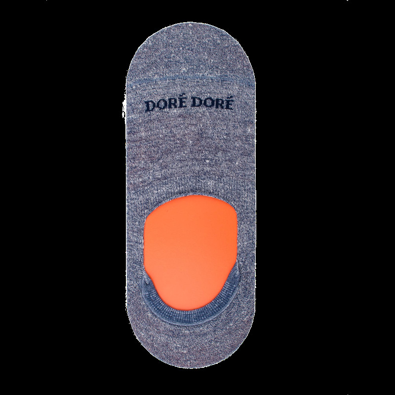 doré doré Solerettes en coton et lin pour hommes - Bleu Voilier