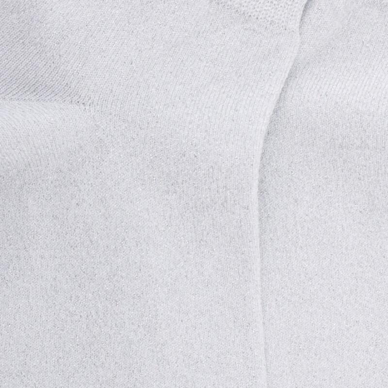 Doré Doré Soquettes Femme En Coton Avec Effet Brillant - Blanc