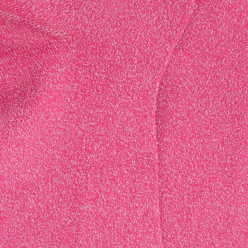 Doré Doré Soquettes Femme En Coton Avec Effet Brillant - Rose