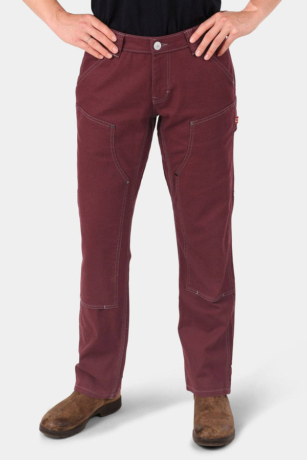 Dovetail Workwear Anna Taskpant In Elderberry Canvas