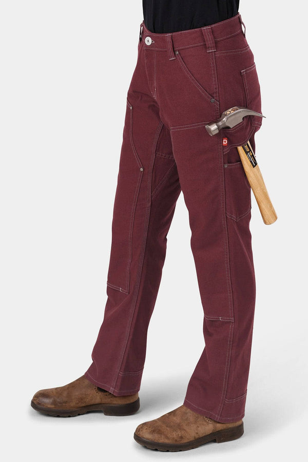 Dovetail Workwear Anna Taskpant In Elderberry Canvas