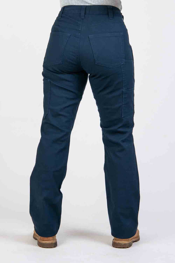 Dovetail Workwear Anna Taskpant In Uniform Navy Canvas