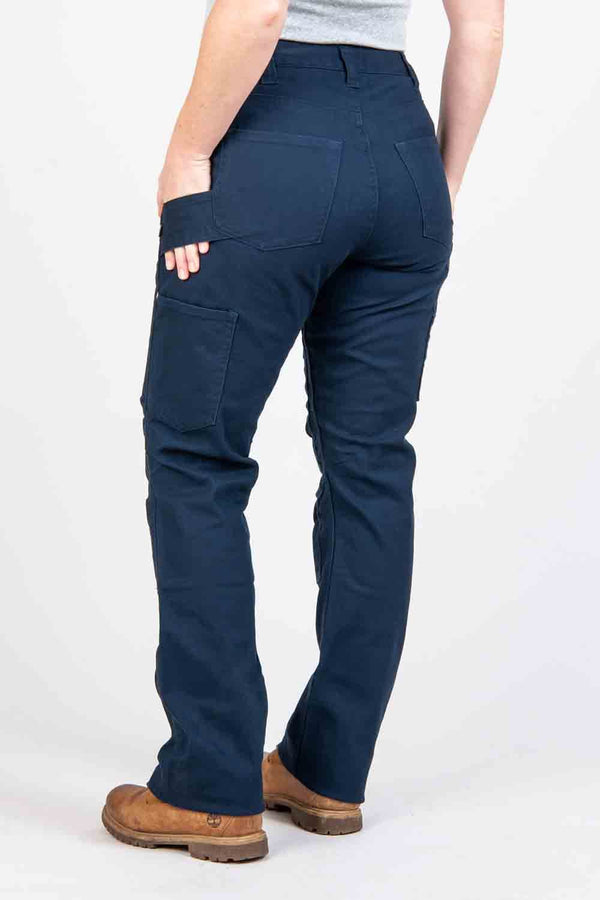 Dovetail Workwear Anna Taskpant In Uniform Navy Canvas
