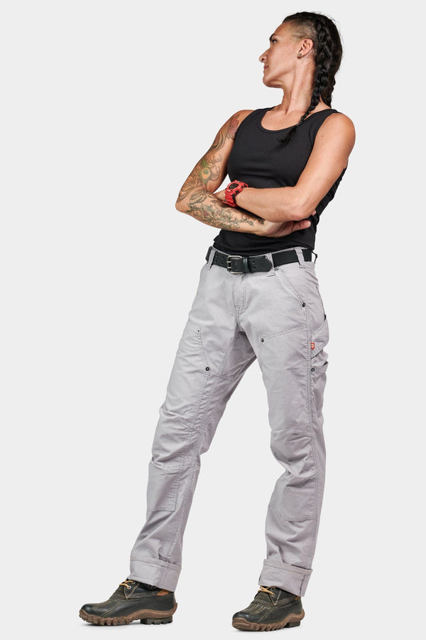 Dovetail Workwear Anna Ultra Light Trail Pant In Dove Grey Ripstop