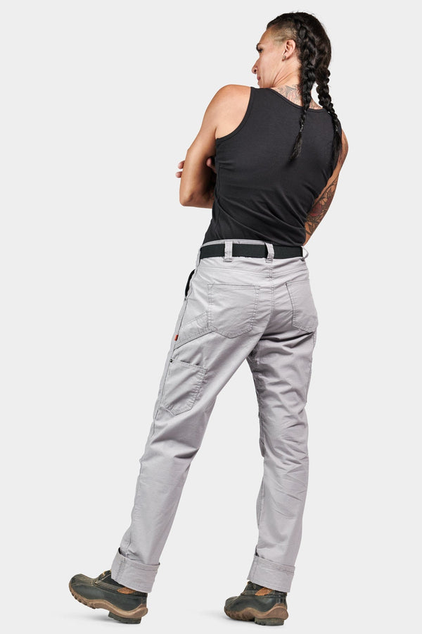 Dovetail Workwear Anna Ultra Light Trail Pant In Dove Grey Ripstop