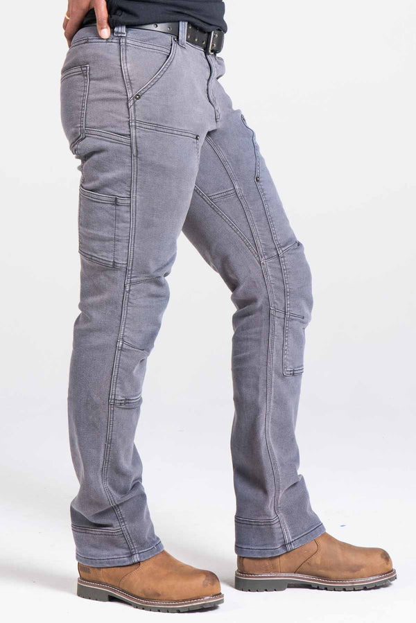 Dovetail Workwear Britt Utility In Grey Thermal Denim