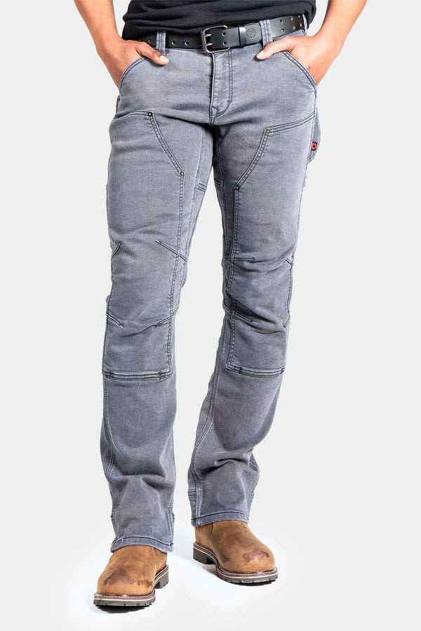 dovetail workwear Britt Utility in Grey Thermal Denim