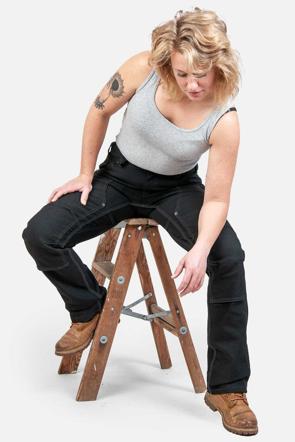 Dovetail Workwear Britt Utility In No Fade Black Canvas