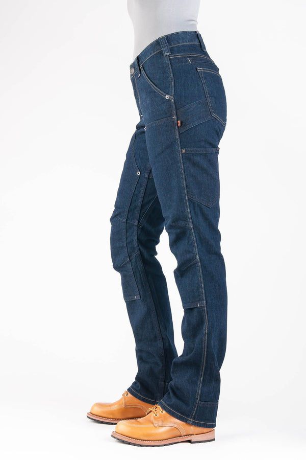 Dovetail Workwear Britt Utility In Reinforced Indigo Denim