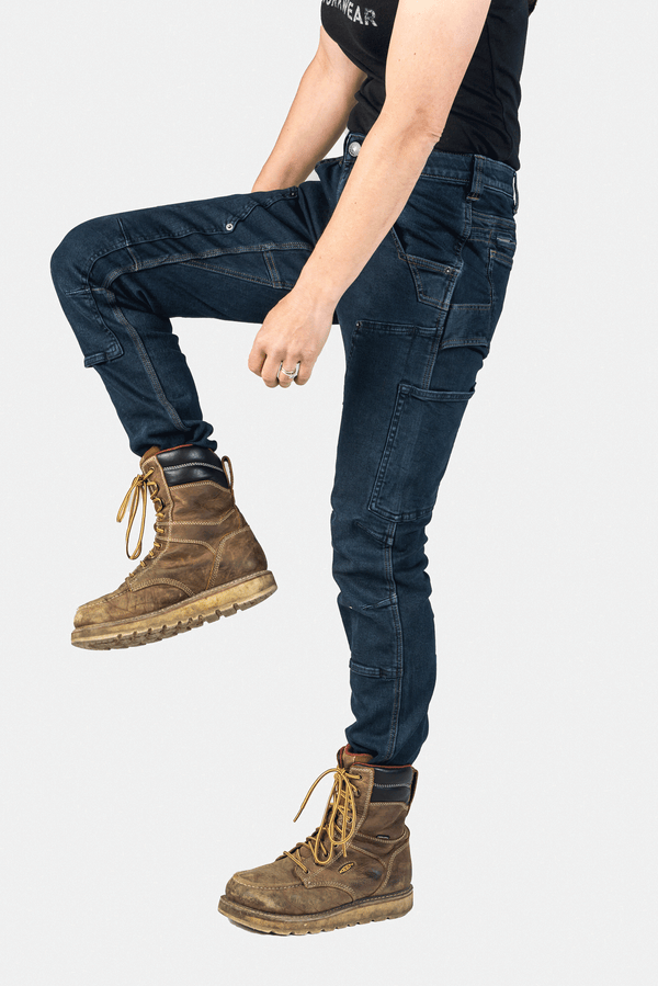 dovetail workwear Britt X Power Hemp In Indigo Denim