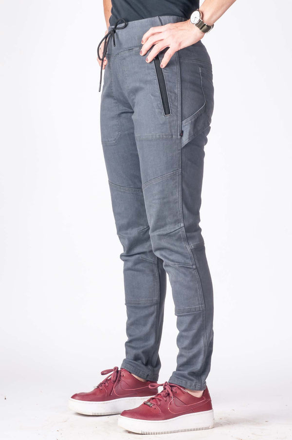 Dovetail Workwear Christa DIY In Magnet Grey Performance Denim