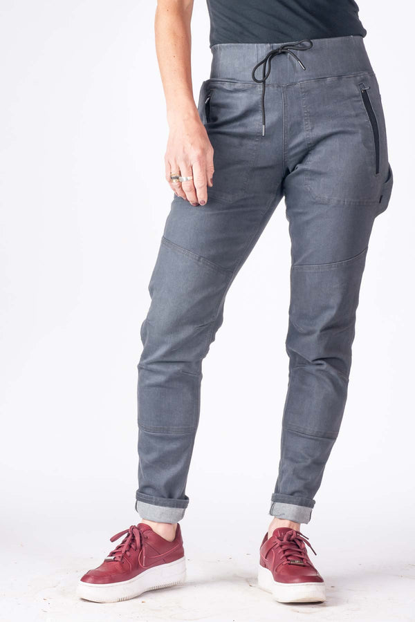 Dovetail Workwear Christa DIY In Magnet Grey Performance Denim