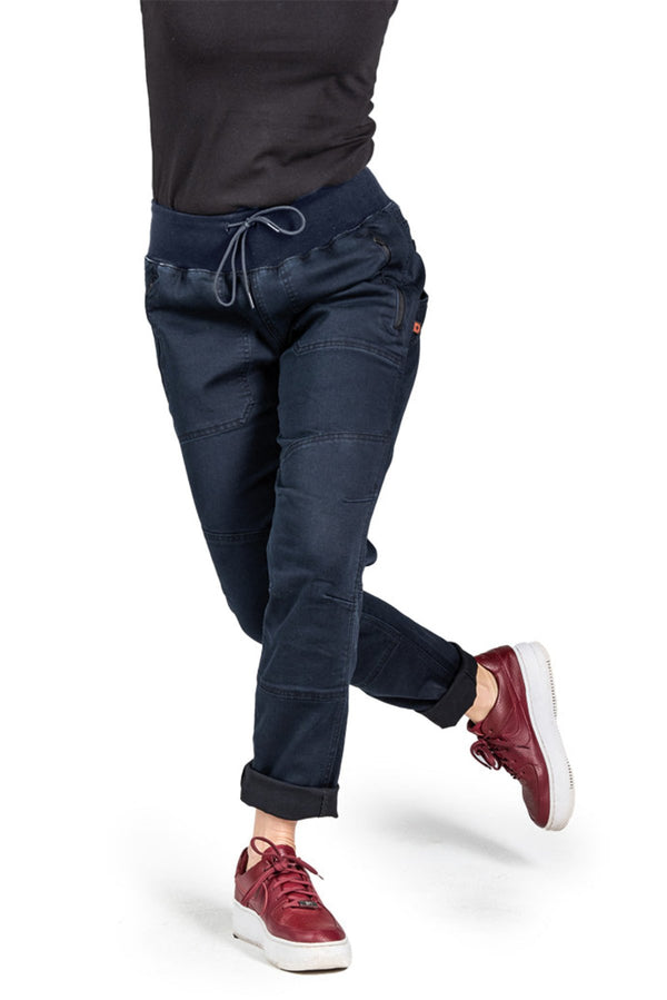 dovetail workwear Christa DIY in Sulphur Navy Denim