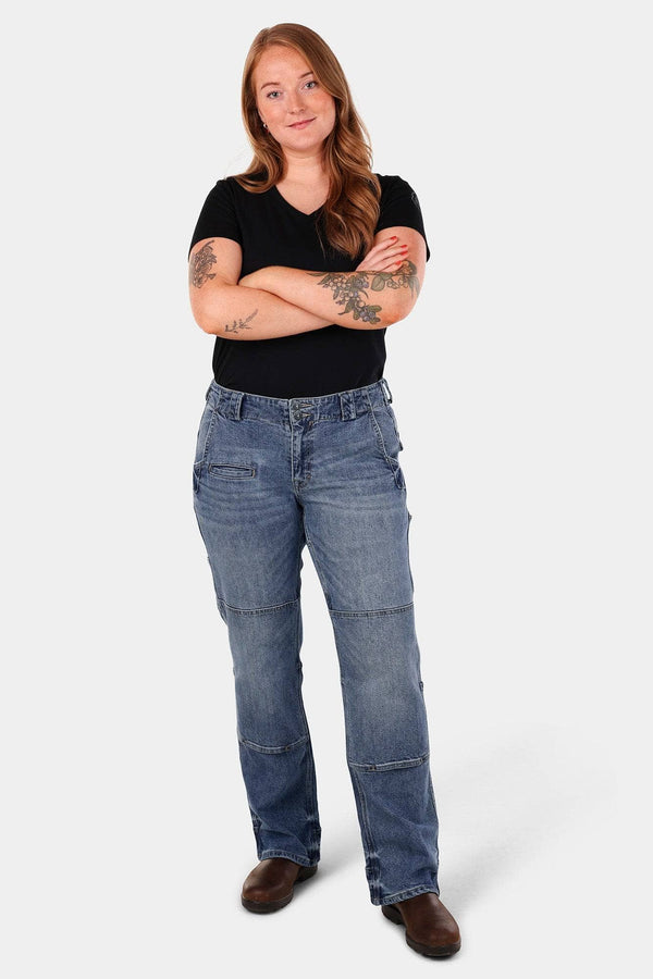 dovetail workwear Day Construct Work Pant in Vintage Stretch Denim