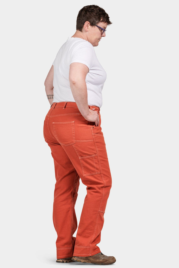 Dovetail Workwear Anna Taskpant In Paprika Canvas