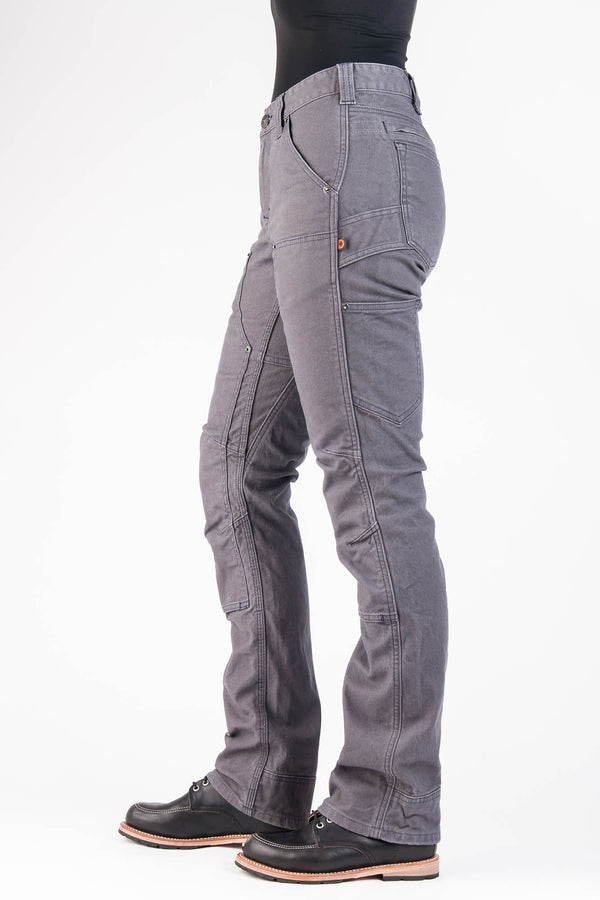 Dovetail Workwear Britt Utility In Grey Canvas