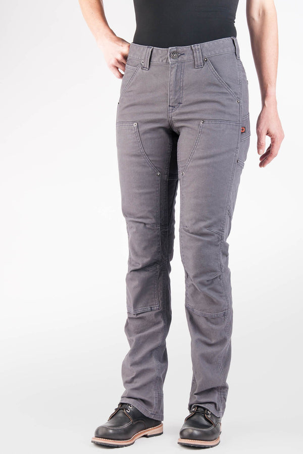 Dovetail Workwear Britt Utility In Grey Canvas